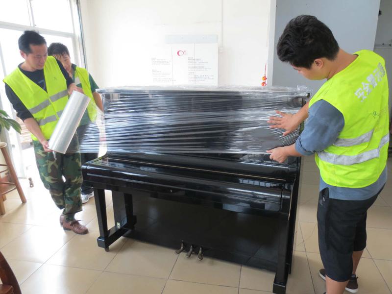 天津生态城搬家公司|合力搬家-钢琴搬运搬家案例现场